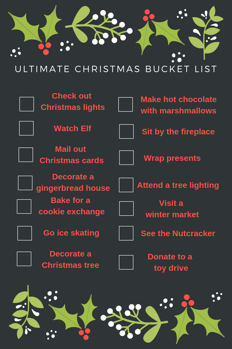 Christmas Bucket List