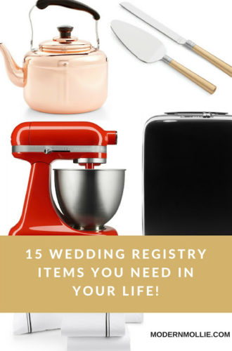15 Items You Need To Put On Your Wedding Registry