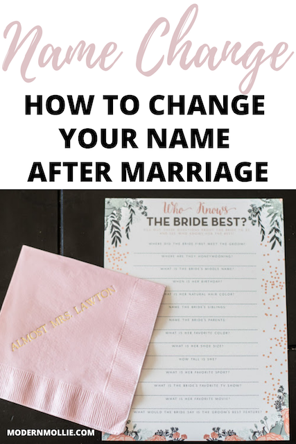 How To Change Your Name After Marriage