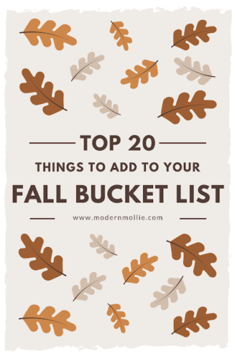 The Ultimate Fall Bucket List