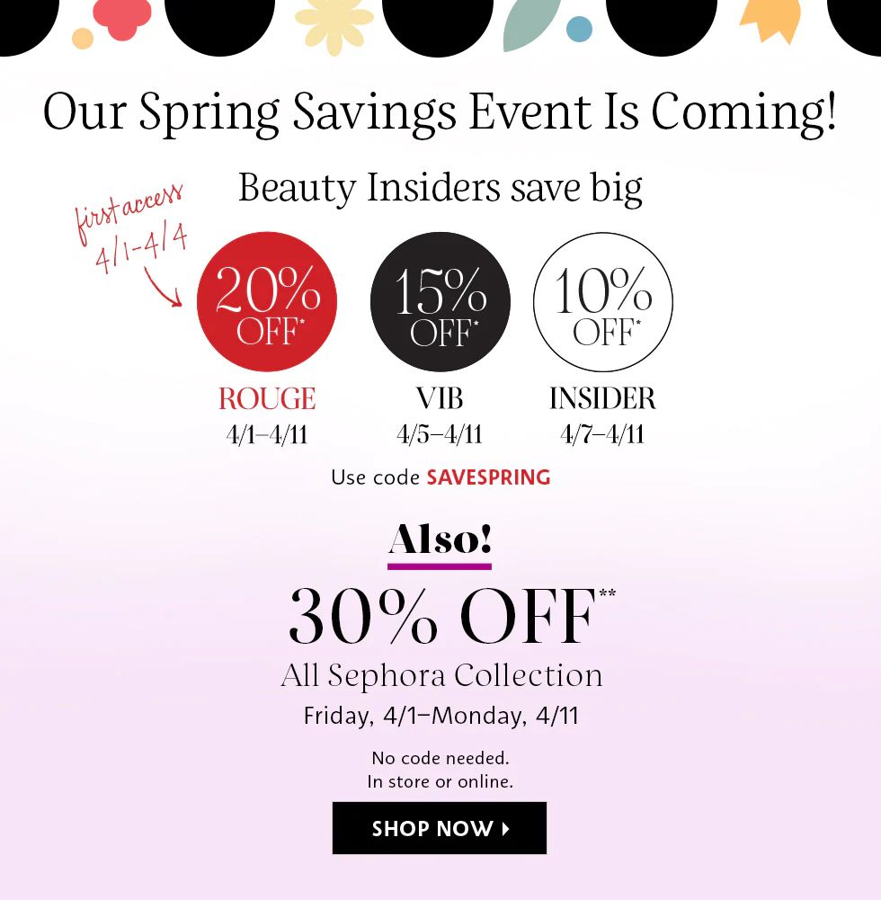 sephora spring sale 